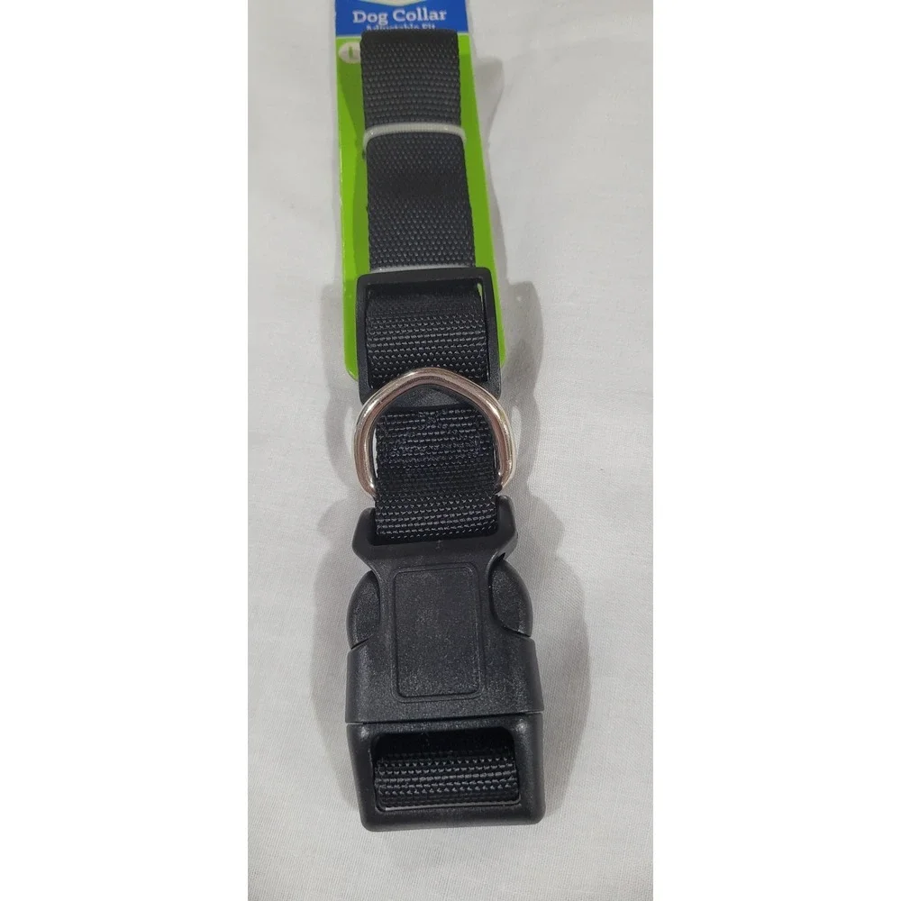 Forever Pals Adjustable Fit Dog Collar 23 Inch (58cm) Black New